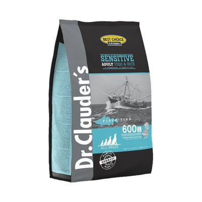 4kg Hundefoder med Fisk og Ris | Glutenfri Tørfoder fra Dr.Clauder's