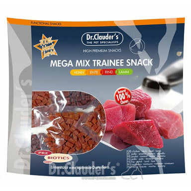 Dr.Clauder's Trainee Snacks Mega Mix (Kylling, And, Okse, Lam) Godbid Dr.Clauder's 500 g 