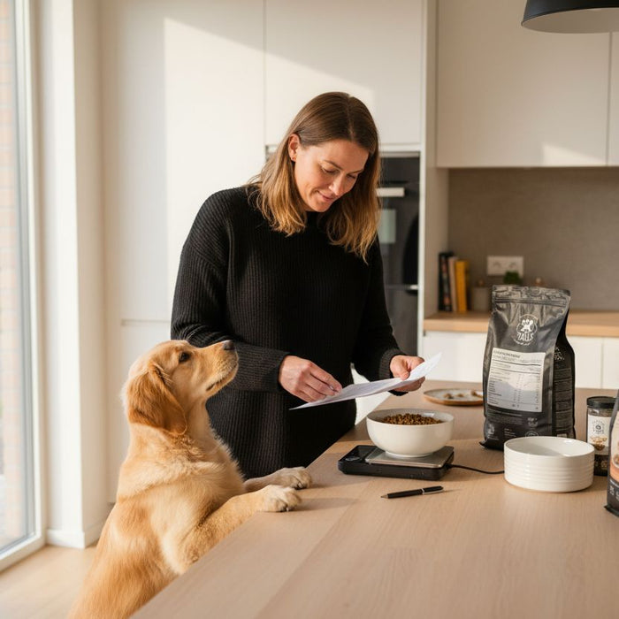 hvalpefoder vejning hjem