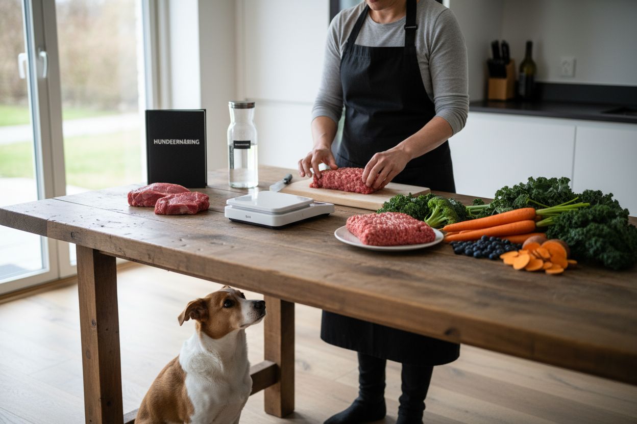 naturlig hundemad tilberedning