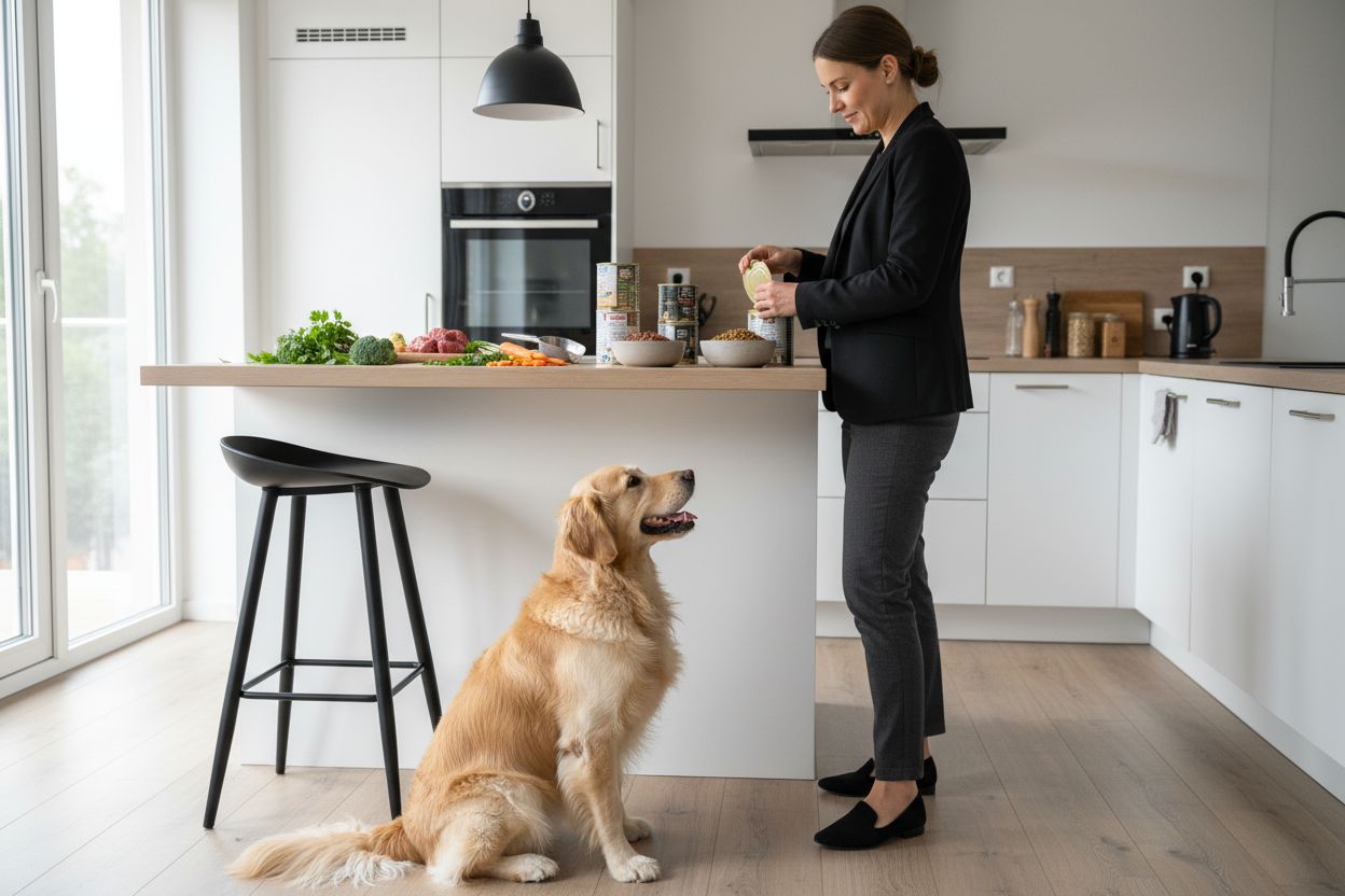 hundeejer fodrer vådfoder