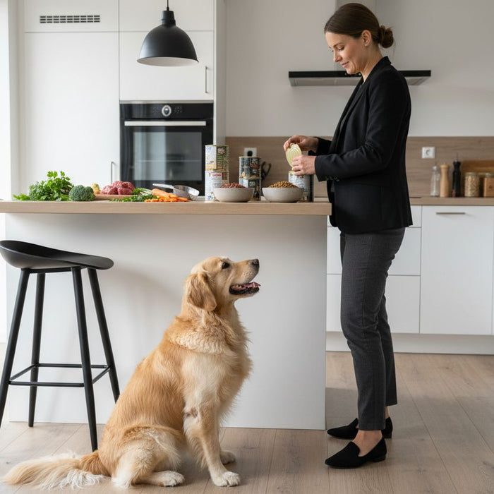 hundeejer fodrer vådfoder