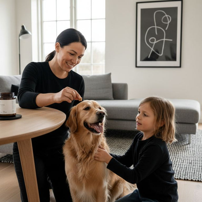kosttilskud hund familie