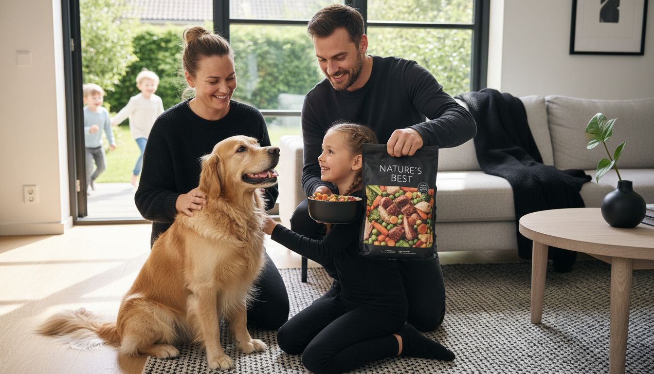 naturligt hundefoder familie