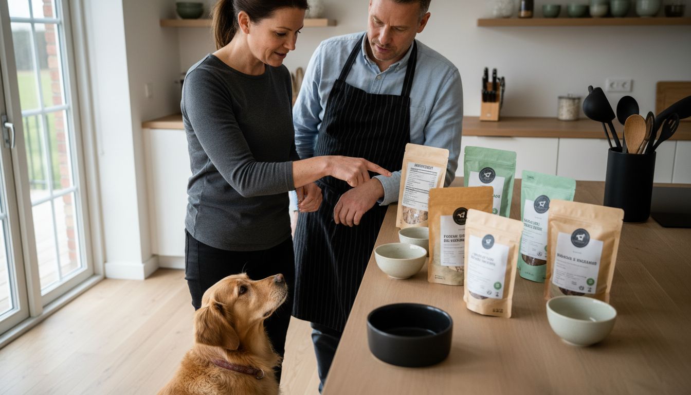 hundeejer vælger godbidder