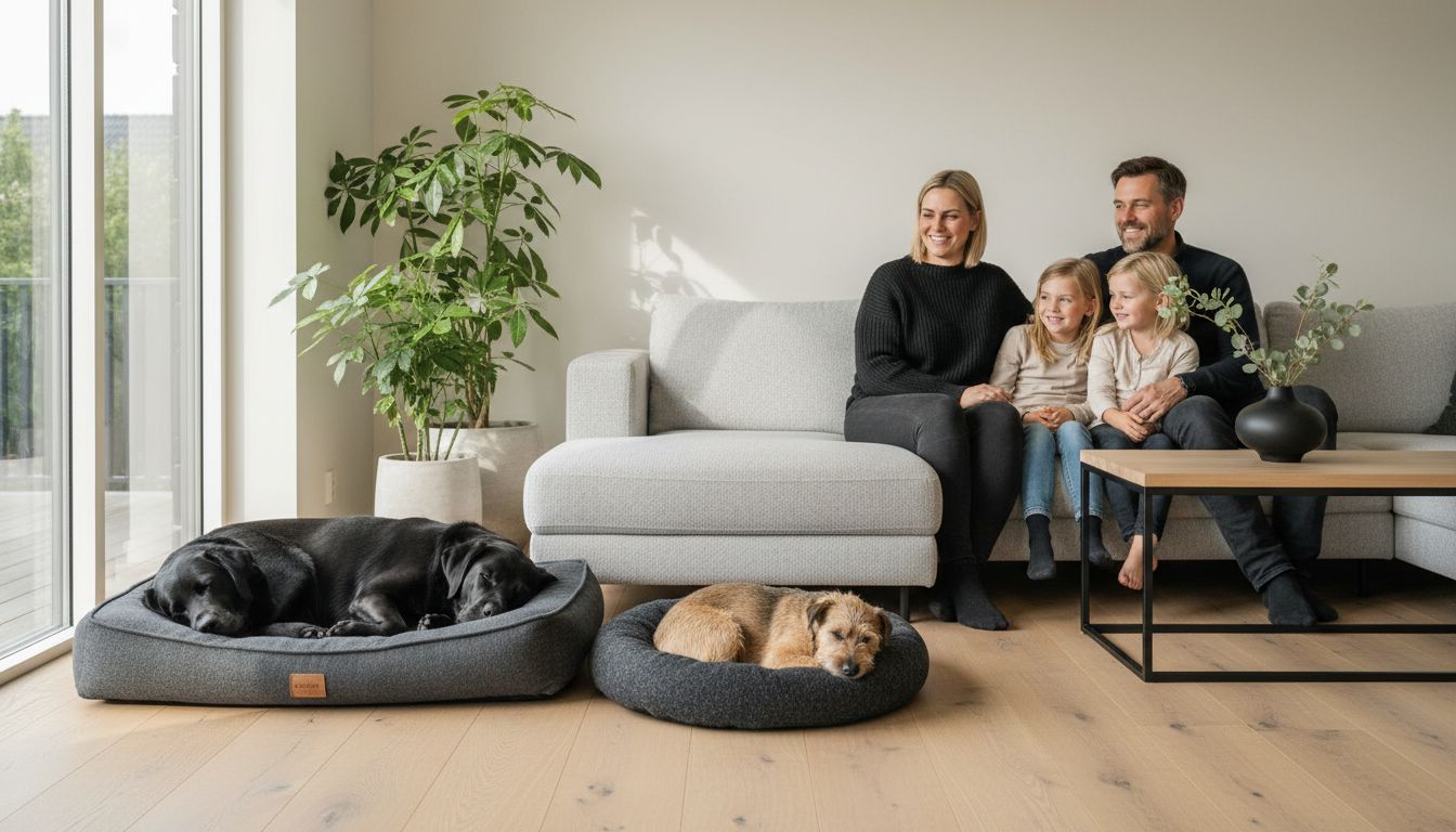 hundeseng familie hjem