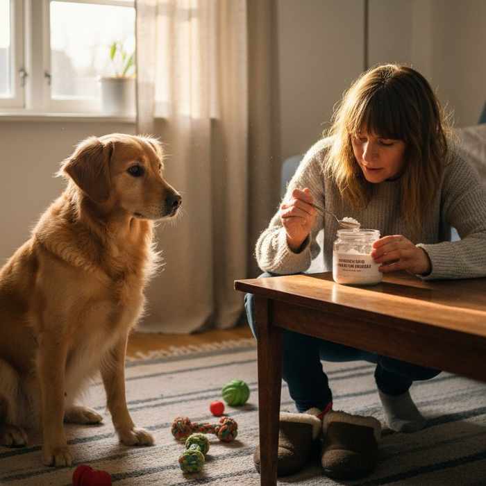 Hund får tilskud for at få en sund og blank pels