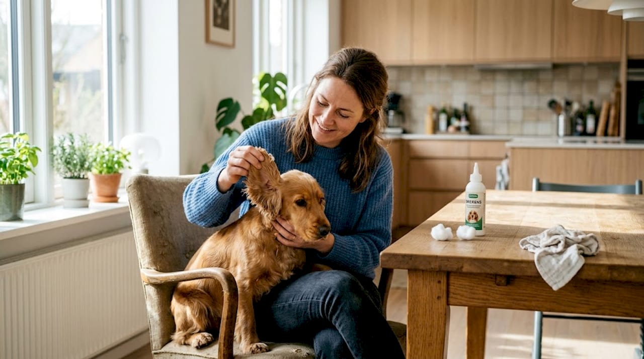 Sådan tjekker du nemt selv din hunds ører derhjemme