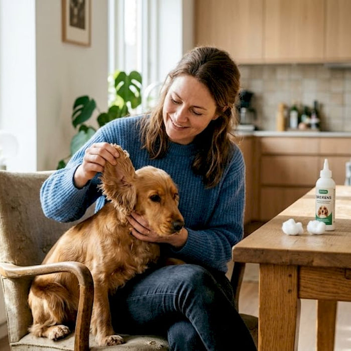 Sådan tjekker du nemt selv din hunds ører derhjemme