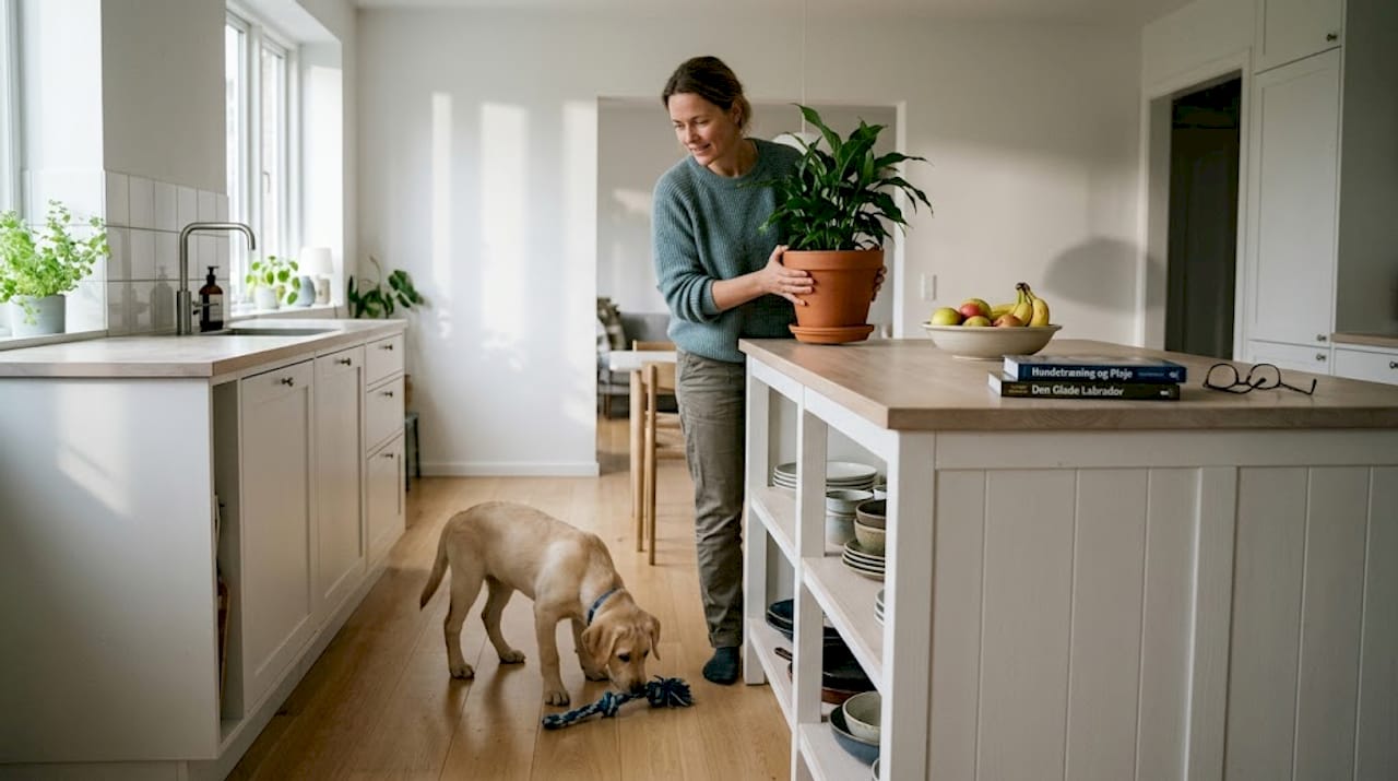 Sådan gør du din stue sikker for hunden
