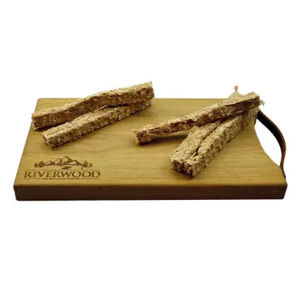 Tørret fisk til hund | Rødfisk skindpinde | 200 gr. | Riverwood Tyggeben