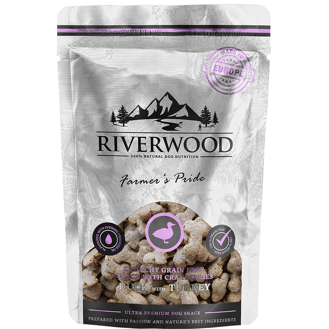 Riverwood Farmer's Pride - And & Kalkun 200 gram Hundegodbid