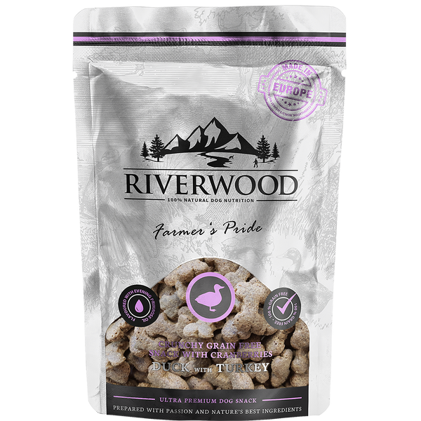 Riverwood Farmer's Pride - And & Kalkun 200 gram Hundegodbid
