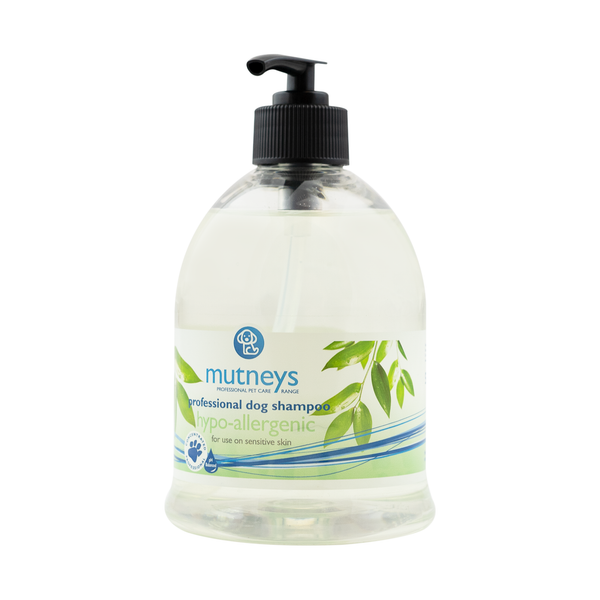 Mutneys Hypo-Allergenic Hundeshampoo skånsom og mild mod følsom hud og pels