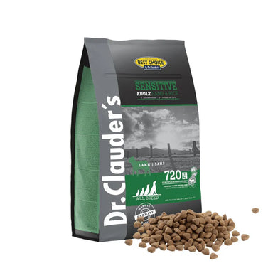 4 kg Hundemad med Lam & Ris | Store Racer | Dr.Clauder's Tørfoder