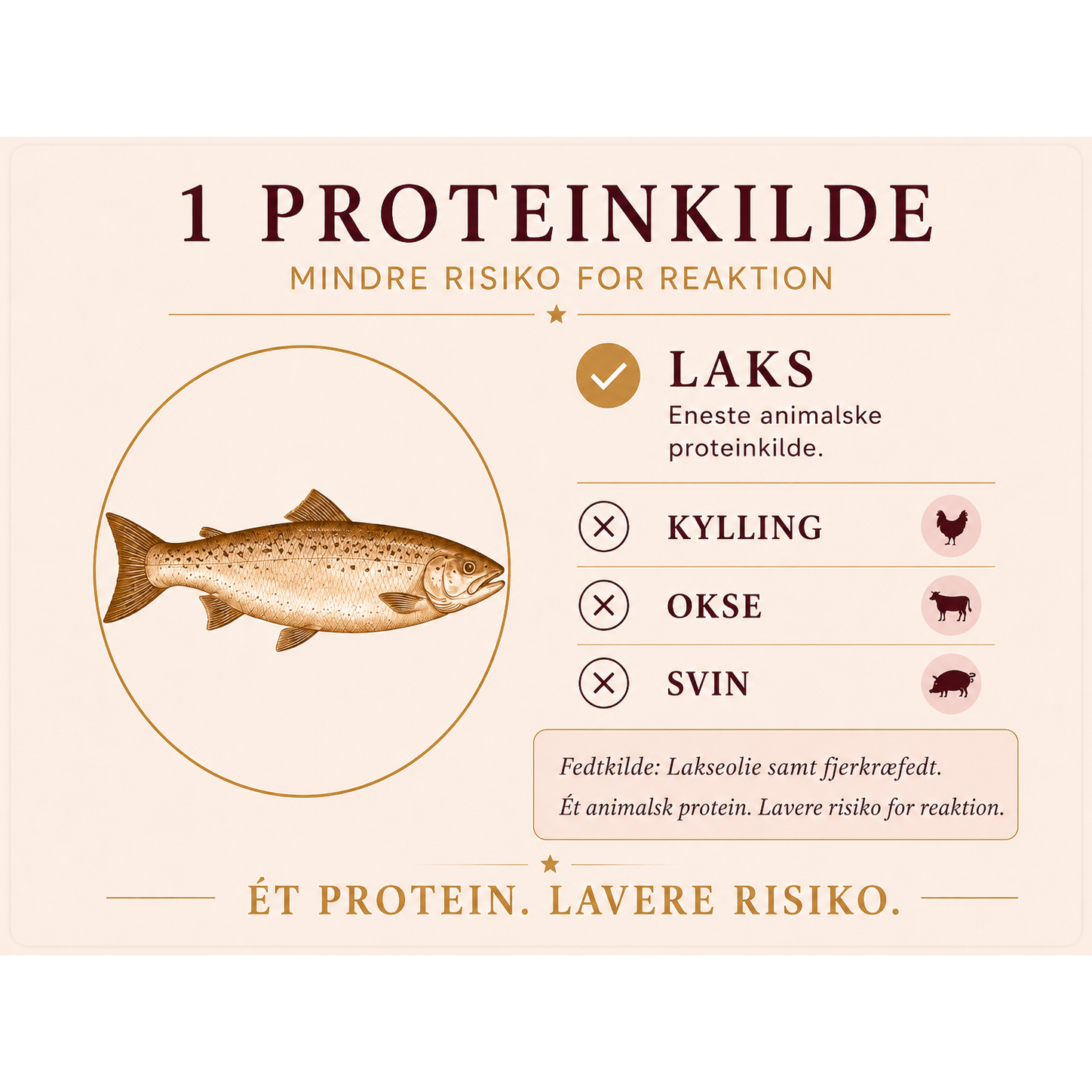 11,5kg Laks & Kartofler | Kornfrit Hypoallergenic Hundefoder | Dr.Clauder's Tørfoder