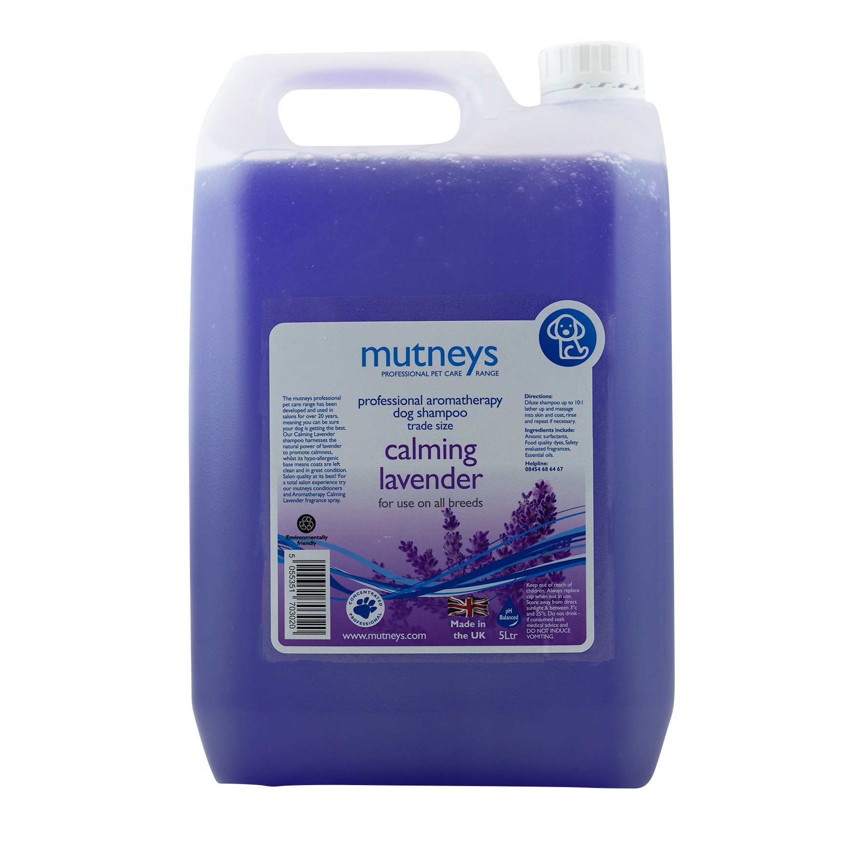 Mutneys Calming Lavender Hundeshampoo Beroliger huden