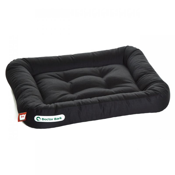 Vaskbar 95°C | S-XXL Ortopædisk Hundepude Hypoallergenic i Sort | Dr. Bark