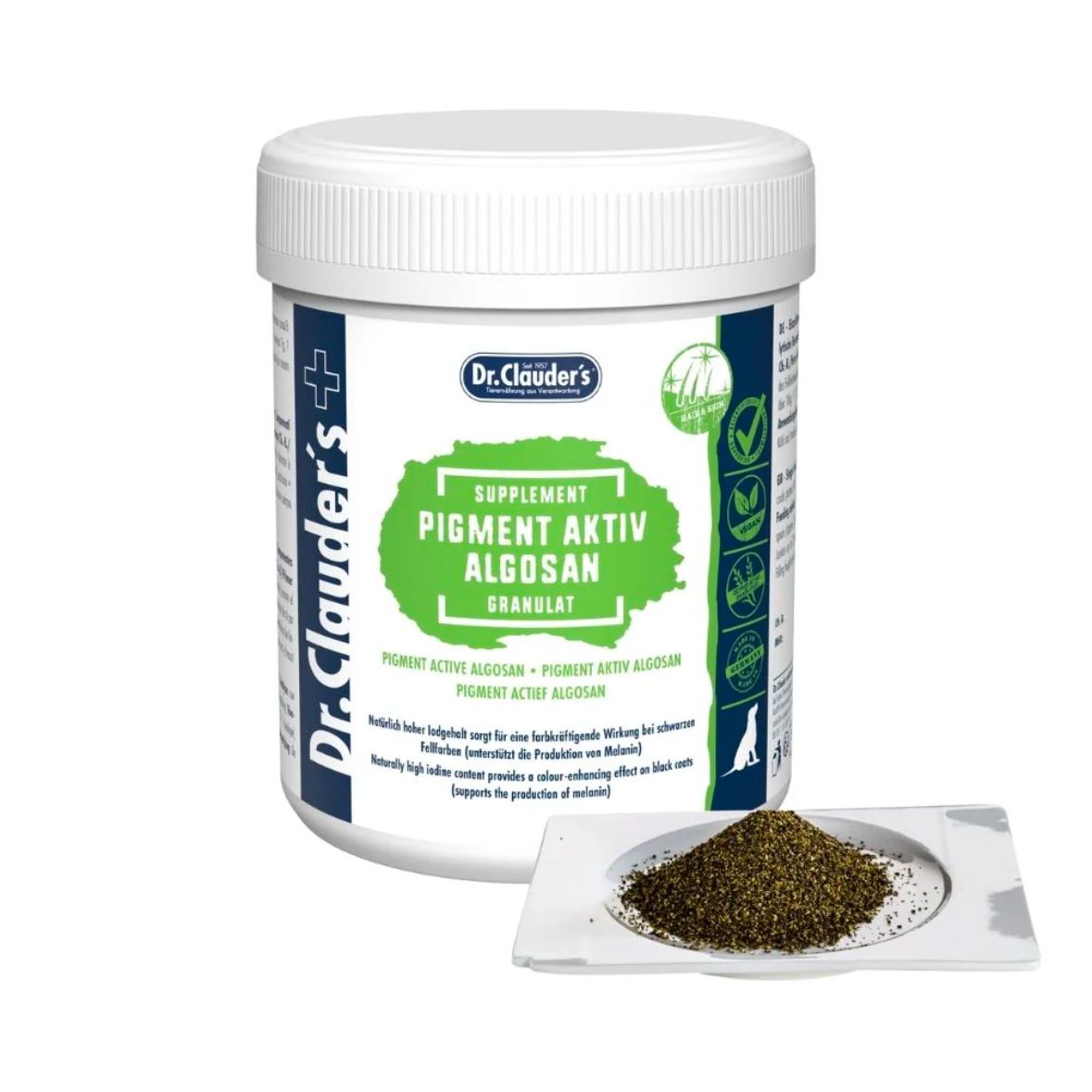 Pigment Aktiv Algosan tangpulver til mørk pels og hud