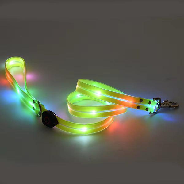 LED Hundesnor med Lys | Gul | Genopladelig