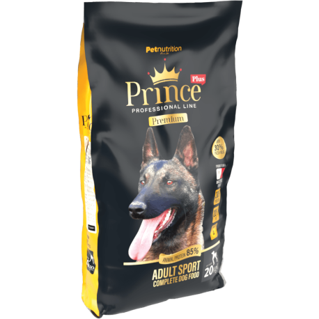 20kg | Hundemad m. Okse | 85% kød | Adult Sport fra Prince Plus