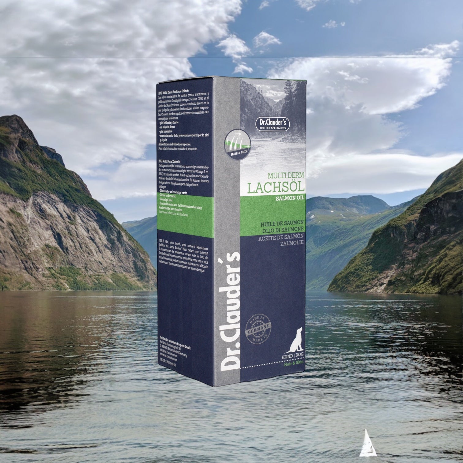 Multiderm Lakseolie | 25% Omega-3 | 15% Omega-6 | Norsk Fjordlaks