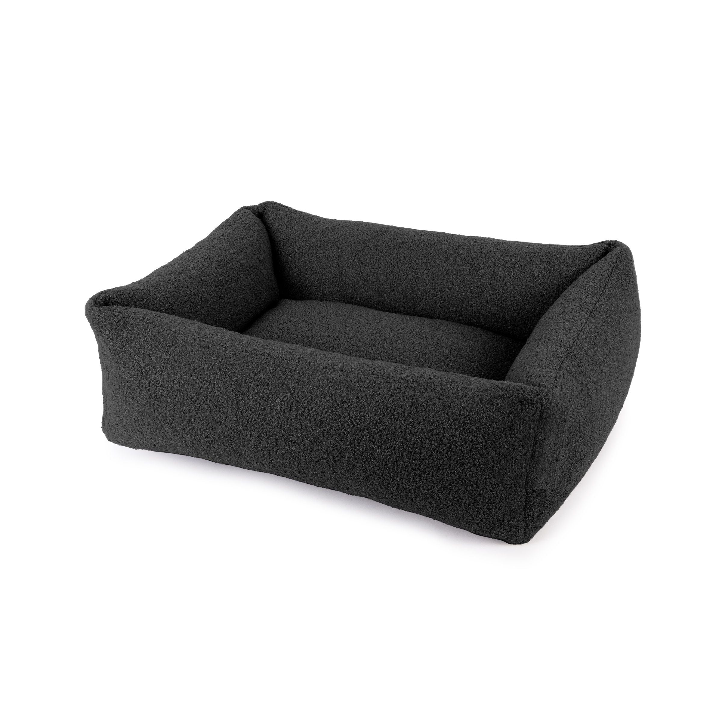 SAGA  Hundeseng i Sort Boucle fra ByPaludan