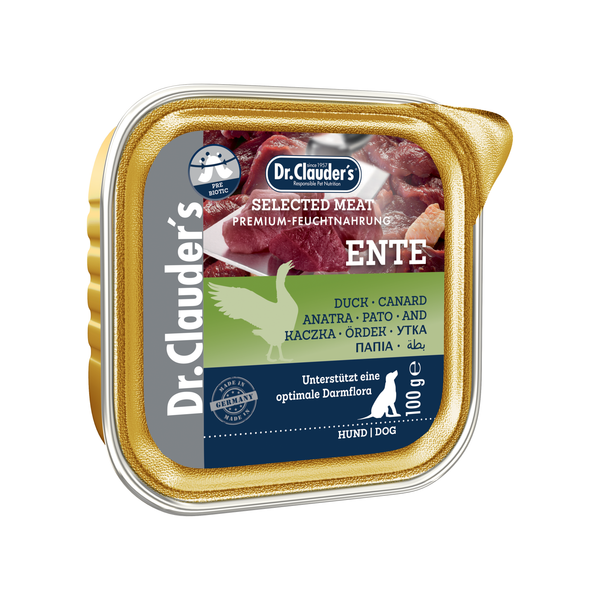 Pate til hunde m. And | 30x 100g | Dr.Clauder's Vådfoder