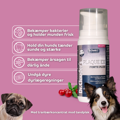 Plaque EX Forte Plus | Hunde & Katte Tandpasta | Mod Plak & Tandsten