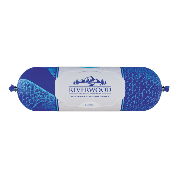 Riverwood Fiskepølse | Torsk & Tun | 800 gram
