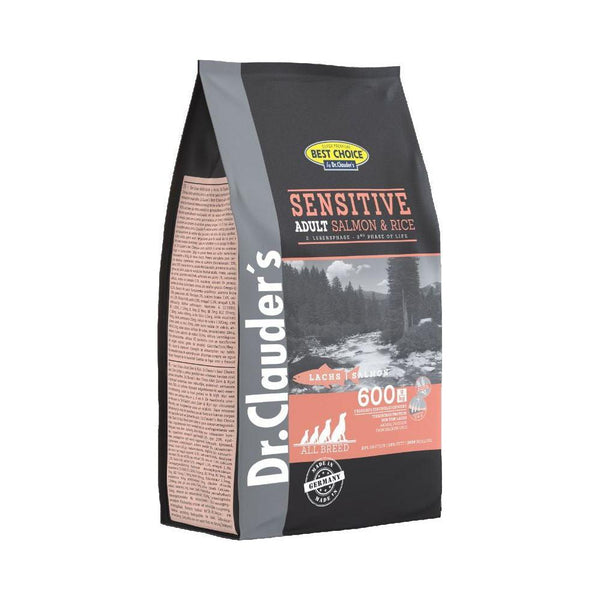 350g Hundefoder med Laks og Ris | Glutenfri Tørfoder fra Dr.Clauder's