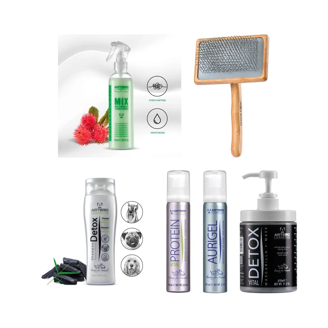 Double Coat ARTERO Pelspleje Pakke (Akita, Schæfer, Retrievere m.fl.)