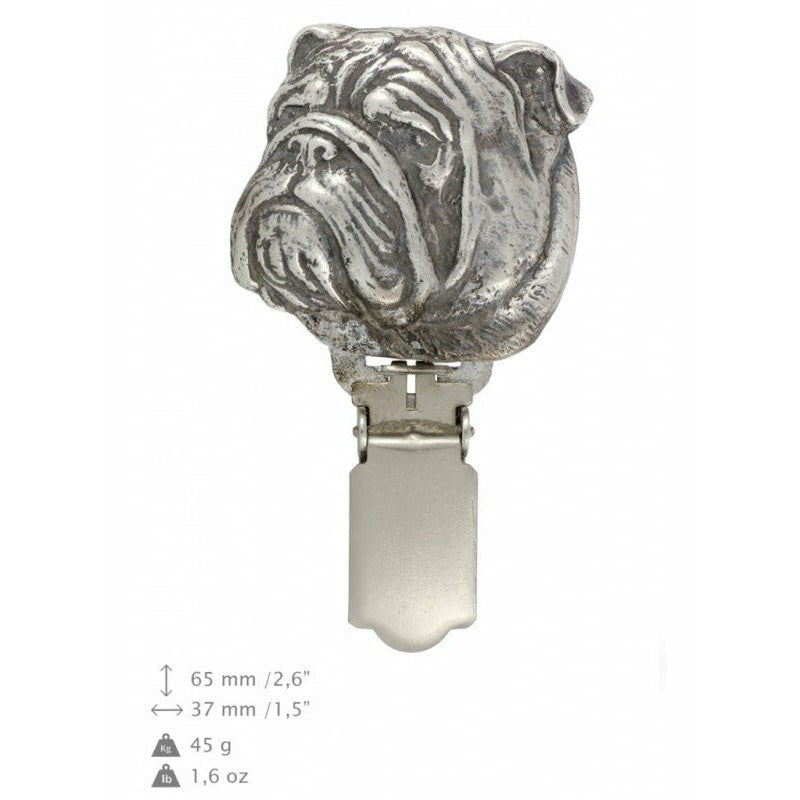 ArtDog Udstilling Nummerclips Engelsk Bulldog Sølvbelagt ArtDog 