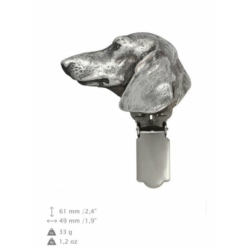ArtDog Udstilling Nummerclips Gravhund Sølvbelagt ArtDog 