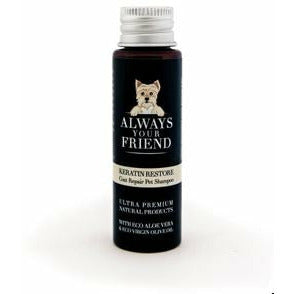 Shampoo mod Fældning - Keratin Restore - 30ml Rejsestørrelse Pet Shampoo & Conditioner Always Your Friend 
